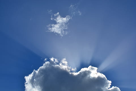 white, clouds, daytime, nature, clouds form, dark clouds, sky, blue, sky beams, cloud - sky, cloudscape, heaven, white color, day, idyllic, environment, backgrounds, sunlight, no people, outdoors, atmosphere, religion, wind, meteorology, softness, abstract backgrounds, 5K, CC0, public domain, royalty free