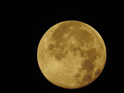 lua cheia, perto, lua, noite, astronomia, ninguém, ouro colorido, amarelo, espaço, céu, natureza, círculo, tranquilidade, lua planetária, superfície da lua, forma geométrica, esfera, beleza na natureza, cena tranquila, scenics - natureza, único objeto, Ciência, ao ar livre, fundo preto, astrologia, espaço e astronomia, luar, 4K, CC0, domínio público, royalty free