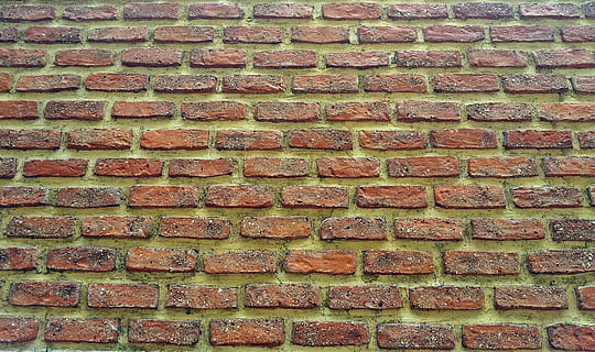 paret de maó, maçoneria, maons, maó, paret, textura, resistent, superfície, exterior, urbà, estructura, edifici, teló de fons, fons, rústic, patró, marc complet, gran grup d'objectes, cap gent, funció de construcció de parets, dia, arquitectura, estructura construïda, en fila, vermell, repetició, a l'aire lliure, marró, arranjament, primer pla, 1080P, CC0, domini públic, lliure de regalies