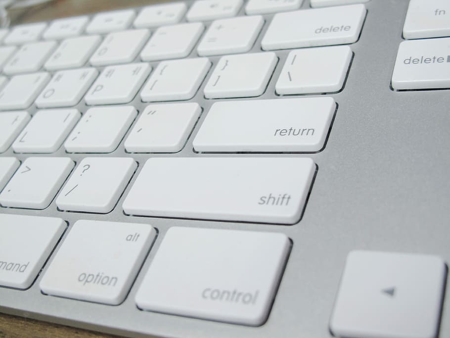 æble tastatur, computer, foretagende, input, tastatur, Indtast computeren, hardware, vene, computer tastatur, computer nøgle, teknologi, tekst, meddelelse, ingen mennesker, computerudstyr, forbindelse, computer del, tæt på, vestlige script, fuld ramme, indendørs, trådløs teknologi, bærbar, hvid farve, brev, baggrunde, surfer på nettet, 4K