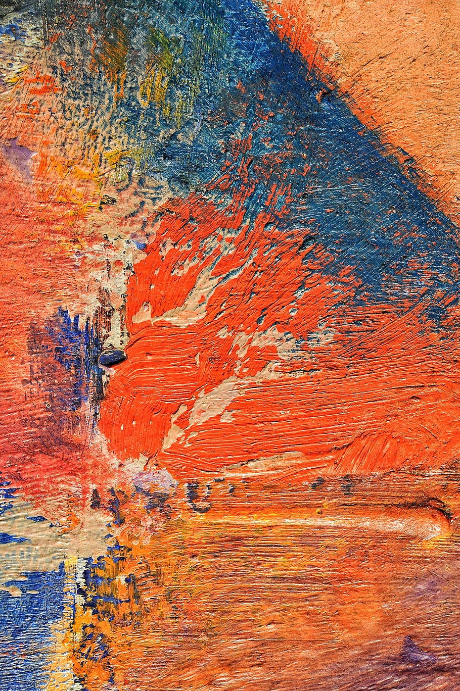 rámec, výkres, barva, textura, malovat, zeď, tinte, grafika, pastely, umělec, pozadí, texturou, celý rám, Červené, modrý, oranžová barva, umění a řemesla, nikdo, zvětralý, tvořivost, den, architektura, vícebarevné, vzor, detail, nástěnný prvek, stavba, venku, zářivé barvy, efekt, 4K