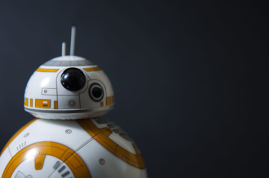 selectiu, focalitzar la fotografia, Star Wars bb -8, bb-8, bb8, darth, vader, Luke, caminador del cel, imperial, r2d2, c3po, han, en solitari, princesa, mort, estrella, x ala, corbata, lluitador, còpia espai, tir de l'estudi, sol objecte, a l'interior, cap gent, fons negre, tecnologia, robot, primer pla, seguretat, fet per l'home, temps, joguina, groc, precisió, natura morta, objectes fets per l’home, color plata, antiguitat, 4K
