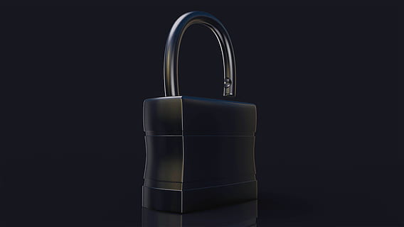closeup, photo, opened, black, padlock, isolated, 3d, security, protection, safety, protect, locked, open, studio shot, indoors, black background, no people, communication, technology, copy space, close-up, single object, cut out, simplicity, wireless technology, reflection, still life, smart phone, mobile phone, connection, personal accessory, luxury, electrical equipment, 8K, CC0, public domain, royalty free