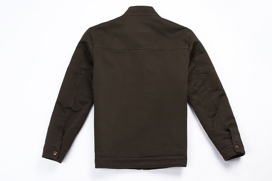 donker leger, jas, terug, witte achtergrond, kleding, uitknippen, pak, zwarte kleur, mode, studio opname, mensen, bedrijf, textiel, witte kleur, bezetting, kleinhandel, binnenshuis, mannequin, vooraanzicht, mannen, kledingstuk, mannetjes, leer, schoon, 5K